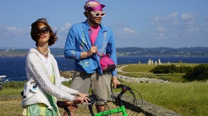 Bicycle route along the coast of Galicia