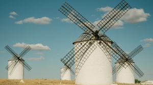 Windmühlen in Campo de Criptana. Ciudad Real