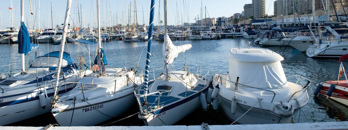 Boats in the port of Fuengirola
