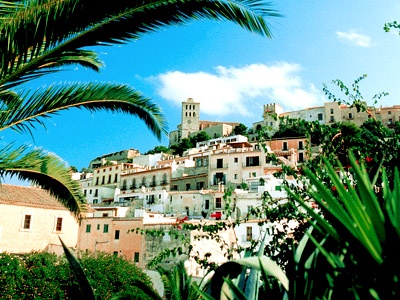 Views of the city of Ibiza 