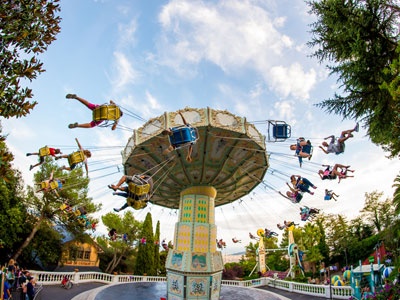 Ride at Tibidabo Amusement Park 