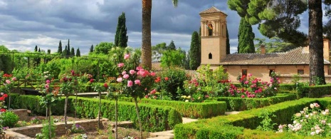 Jardim do Parador de San Francisco, na Alhambra de Granada