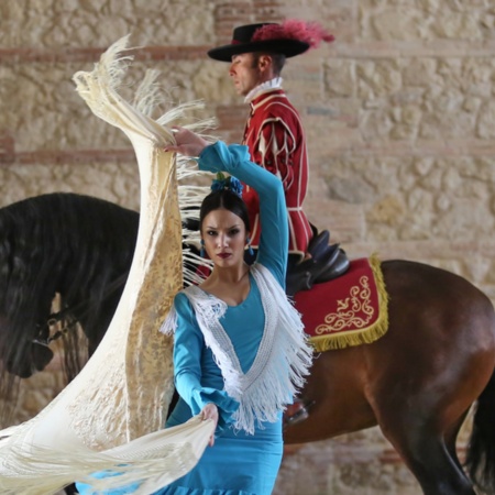 Espetáculo equestre permanente Paixão e Duende do Cavalo Andaluz