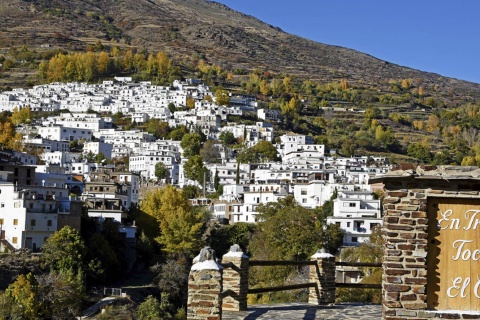 Imagem panorâmica de Trevélez (Granada, Andaluzia)