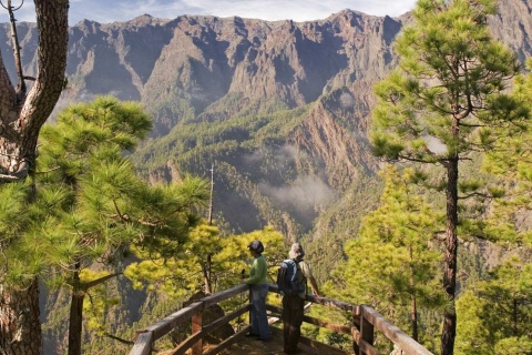 Aussichtspunkt La Cumbrecita. Nationalpark Caldera de Taburiente. La Palma
