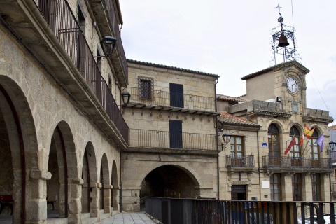 Plaza Mayor di Fermoselle, a Zamora (Castiglia e León)