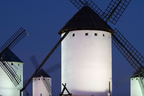 Windmühlen in Campo de Criptana. Ciudad Real