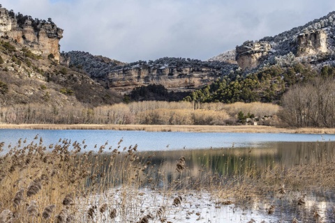 Vista da lagoa de Uña (Cuenca, Castilla-La Mancha)