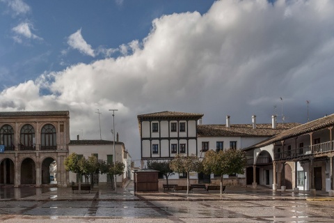 Plaza Mayor di Villanueva de la Jara (Cuenca, Castiglia-La Mancia)