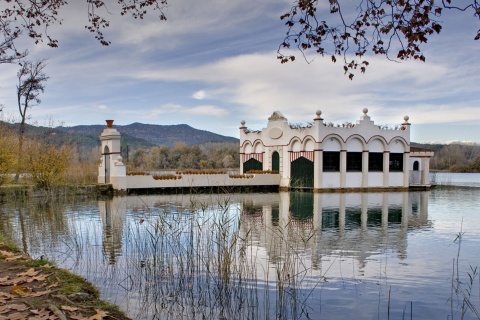 Jezioro Banyoles. Girona
