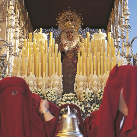 One of the processional sculptures during Easter Week in Malaga