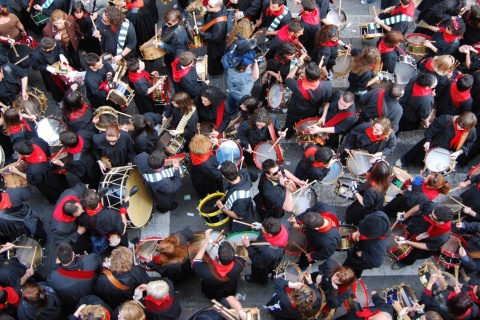 Joueurs de tambour dans la rue