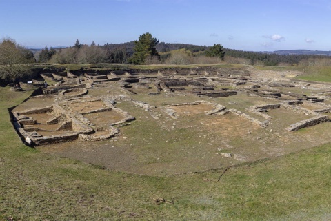 The archaeological site of Castro de Viladonga in Castro de Rei (Lugo, Galicia)