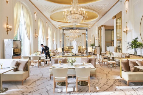 View of Deessa restaurant at the Mandarin Oriental Ritz in Madrid