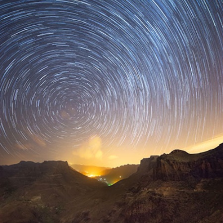 Звездное небо над островом Гран-Канария