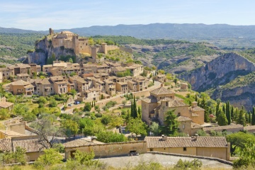 Blick auf Alquézar (Huesca, Aragón)