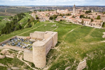 Blick auf Medinacelli, in Soria (Kastilien und León)