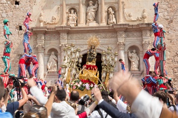 The Morning Procession in the fiesta of La Mare de Déu de la Salut in Algemesí (Valencia)