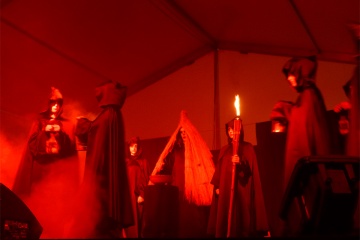 Celebração da conhecida “Noite Meiga” na Festa do Marisco de O Grove (Pontevedra, Galiza)