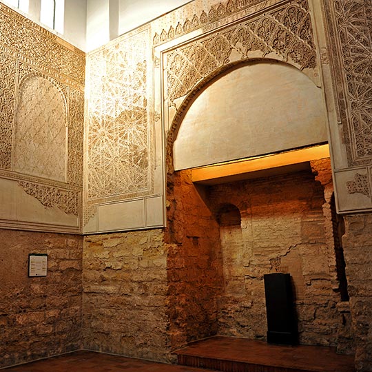 Interior de la sinagoga de Córdoba