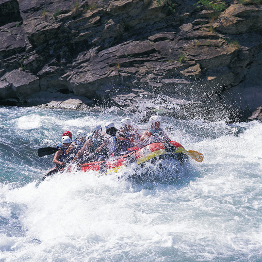 Rafting no rio Gállego.