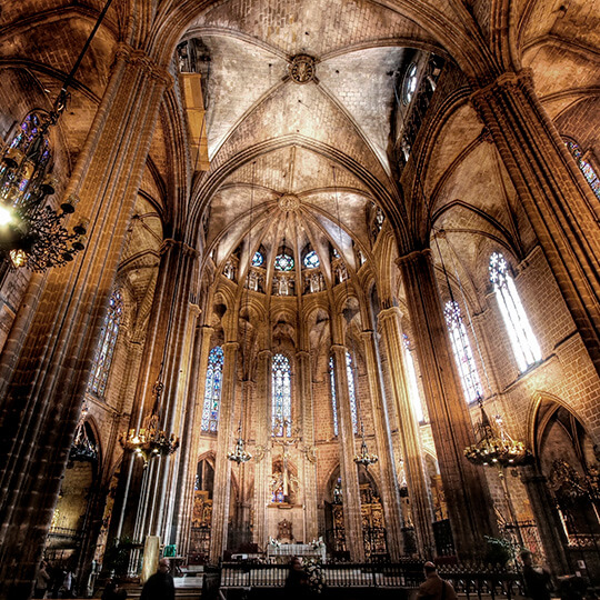 Interior de la Catedral de Santa Eulalia, Barcelona