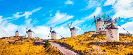 Windmühlen in Consuegra, Toledo