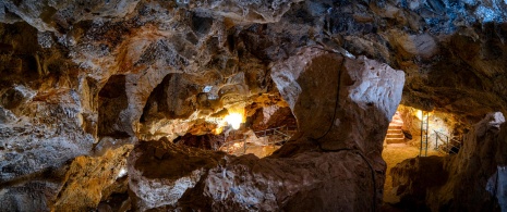 Intérieur de la mine romaine vieille de plus de 2 000 ans.
