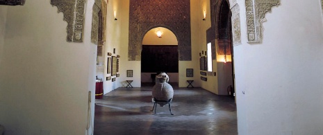 View of the interior of the Taller del Moro Museum, typical Islamic building, Toledo.