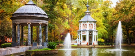 Estanque de los Chinescos nei Giardini del Principe. Aranjuez, Madrid