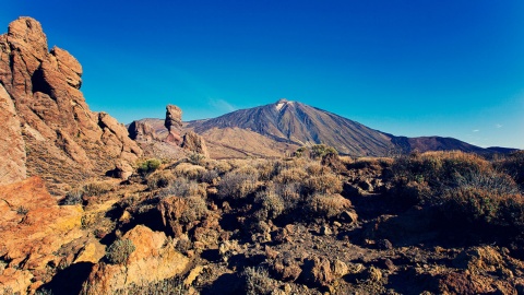 The Teide Mountain and Roque de los Muchachos Observatory