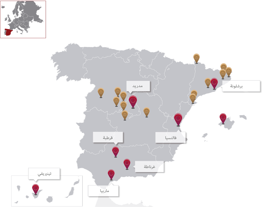 خريطة إسبانيا 