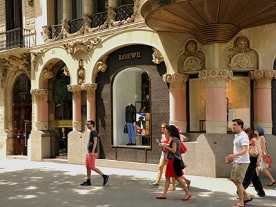 Loewe shop on Passeig de Gràcia 