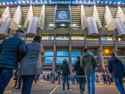 Entrance to the Santiago Bernabéu on a match day ©  