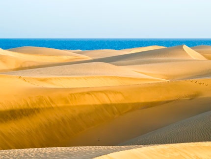 Dunes on Maspalomas beach 