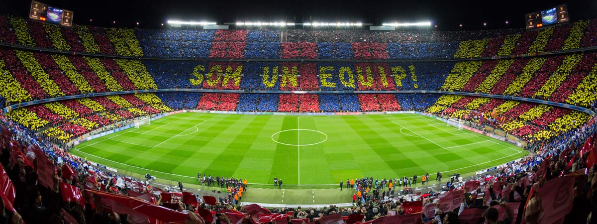 A match in the Camp Nou 