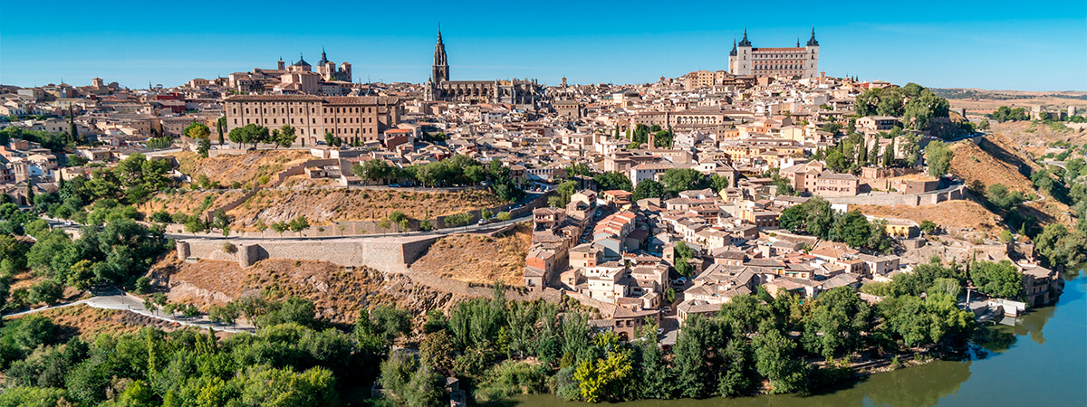 View of the city of Toledo from the Parador