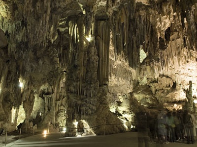Interior of Nerja cave 