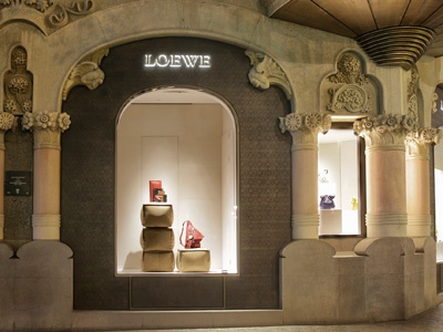  Façade of the Loewe shop in Barcelona 