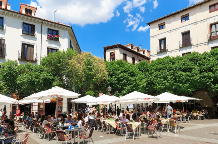 Pavement café in Madrid