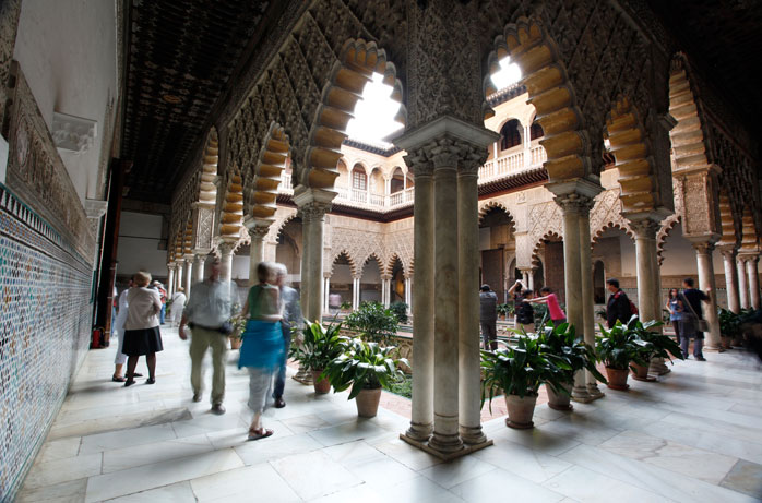 Interior of the Real Alcázar, Seville