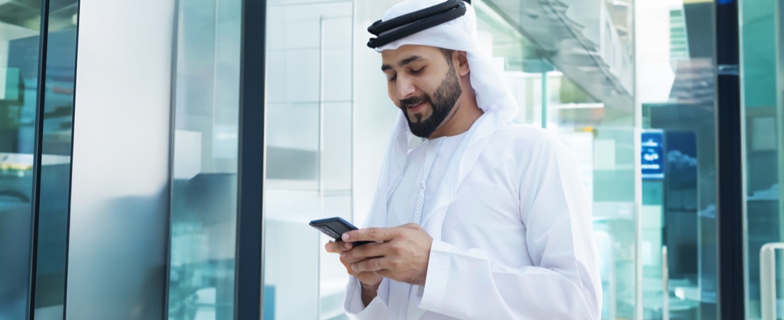 Arab tourist at a spanish airport