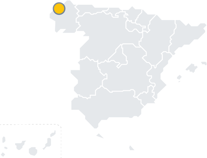Map of A Coruna