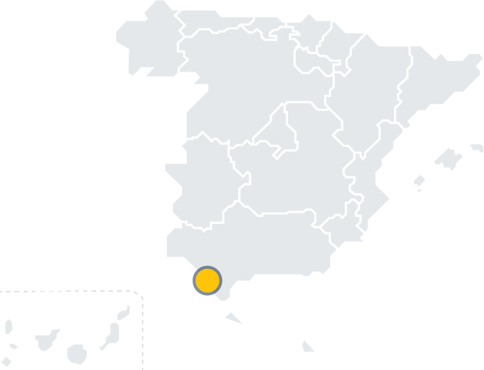Map of Cádiz