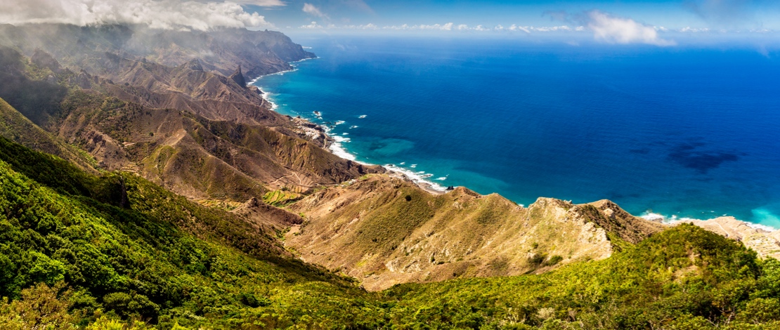 Views of the Anaga Mountains in Tenerife, Canary Islands