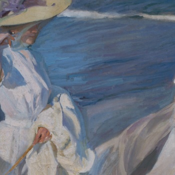 "Paseo a orillas del mar" Joaquín Sorolla