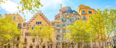 Modernist houses in Paseo de Gràcia, Barcelona
