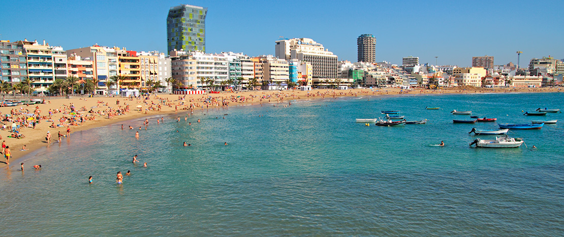 Las Canteras beach, Gran Canaria (Canary Islands) © Promotur. Turismo de Canarias Las Canteras beach, Gran Canaria (Canary Islands) © Promotur. Turismo de Canarias
