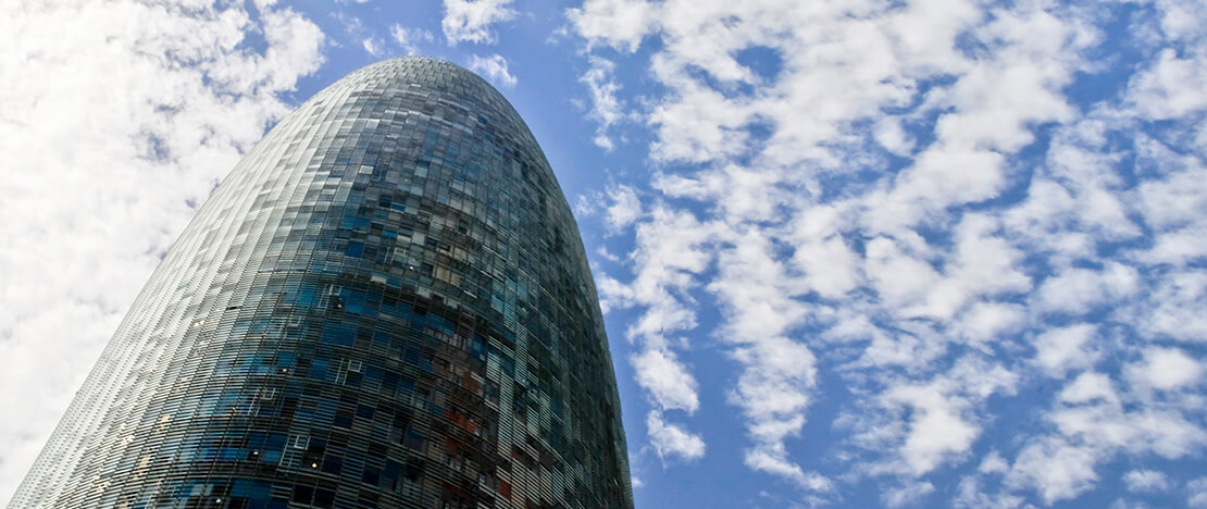 Torre Glòries in Barcelona, formerly known as Torre Agbar