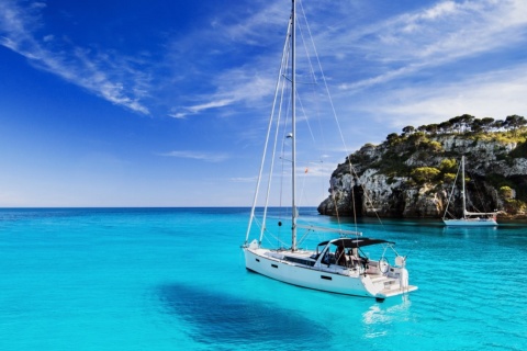 Sailboat in Menorca, Balearic Islands